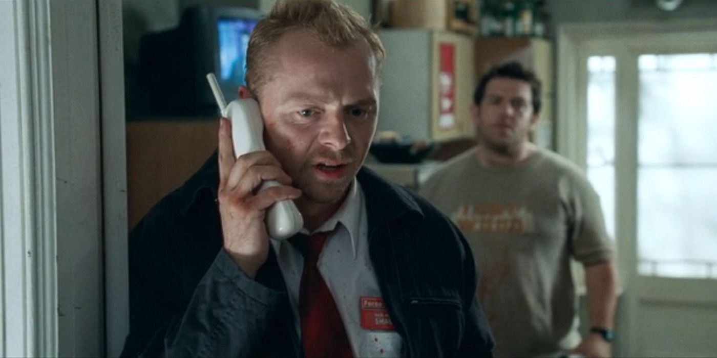 Shaun talking to his mom on Shaun of the Dead