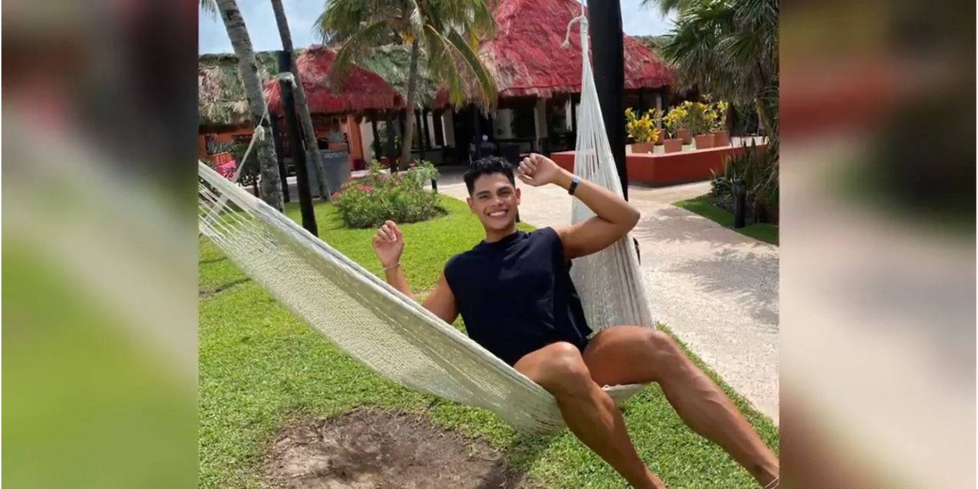 Alliya In 90 Day Fiance wearing black and sitting in a hammock