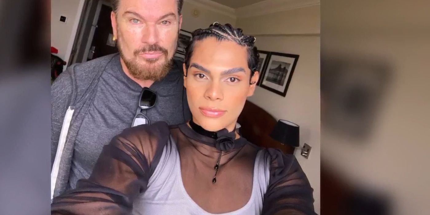 Shawn Finch and Alliya In 90 Day Fiance posing for a glamorous selfie