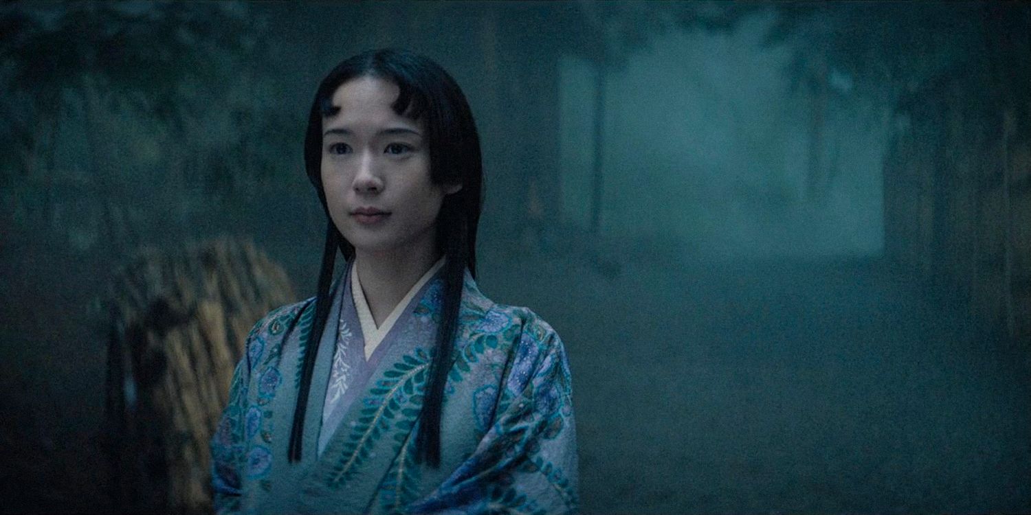 Fuji com uma expressão pacífica na 1ª temporada do Shogun, episódio 10 (FINALE)