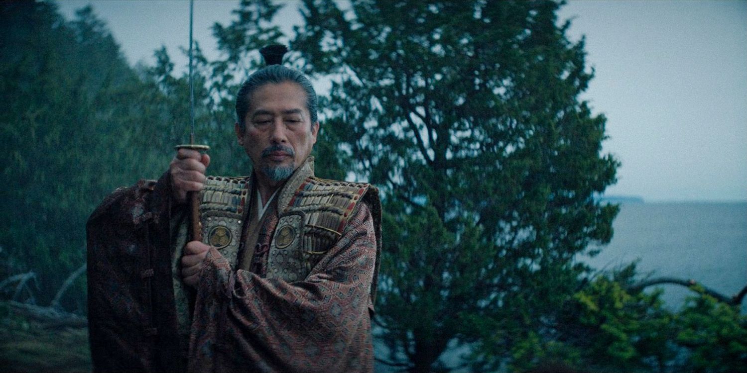 Toragana wielding a sword in Shogun season 1 ep 10 (FINALE)