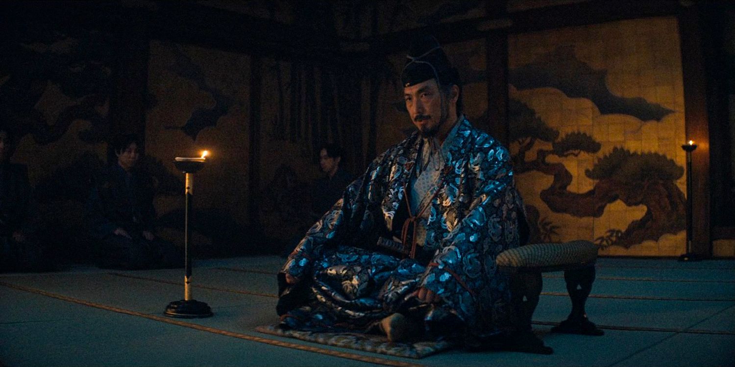 Ishido at a ceremonial gathering in Shogun season 1 Ep 9 