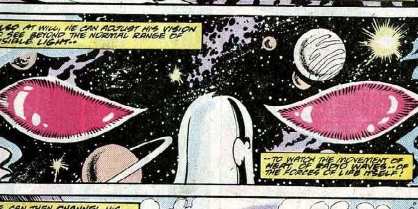 Silver Surfer's cosmic sight in Marvel comics