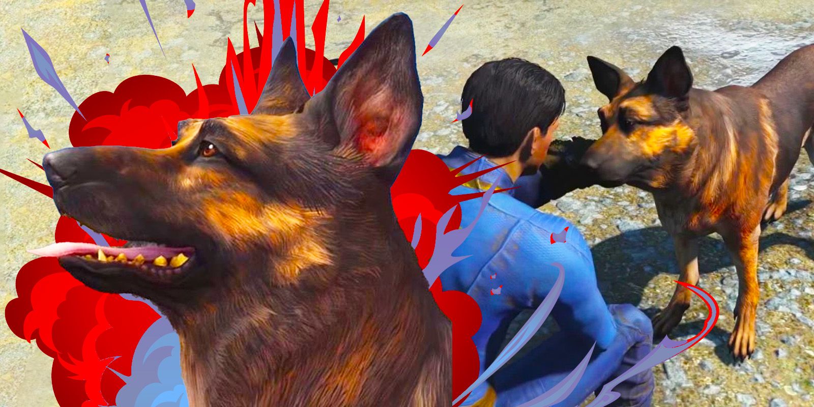 Sole Survivor and Dogmeat from Fallout 4