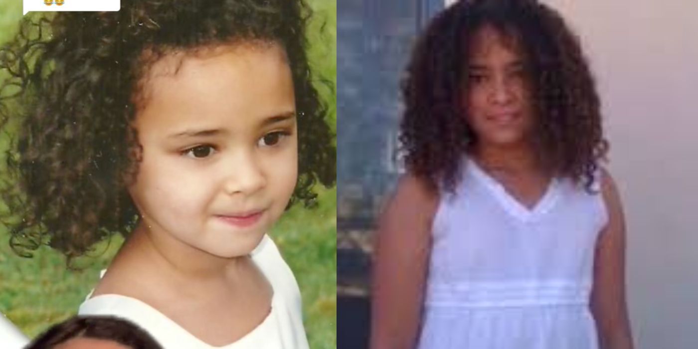 Sophie In 90 Day Fiance in childhood throwback photos with curly hair