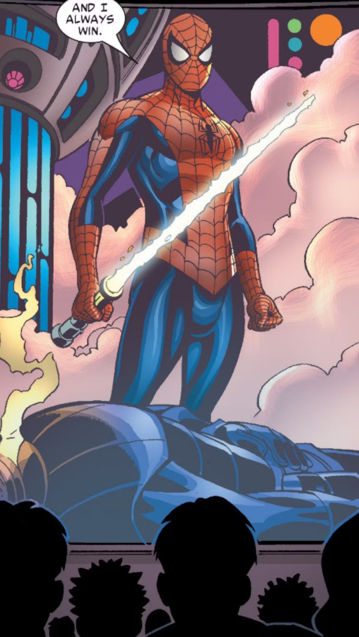 spider-man movie within marvel comics where he has a lightsaber 2