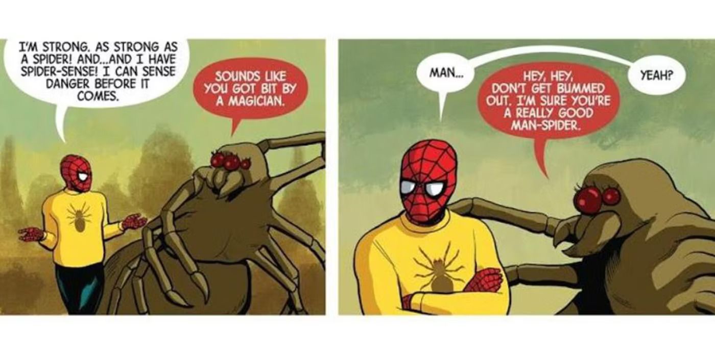 Homem-Aranha conversando com aranhas-1