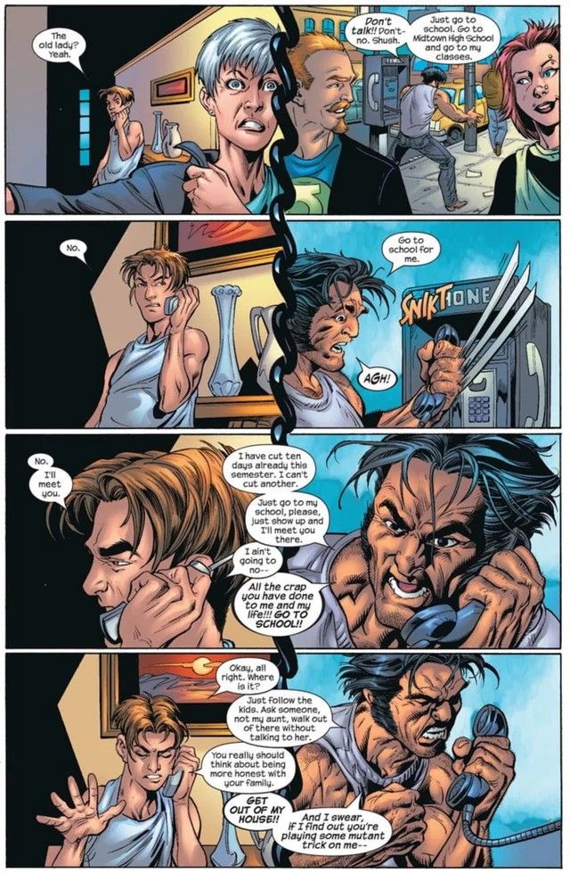 Troca de corpo de Wolverine do Homem-Aranha