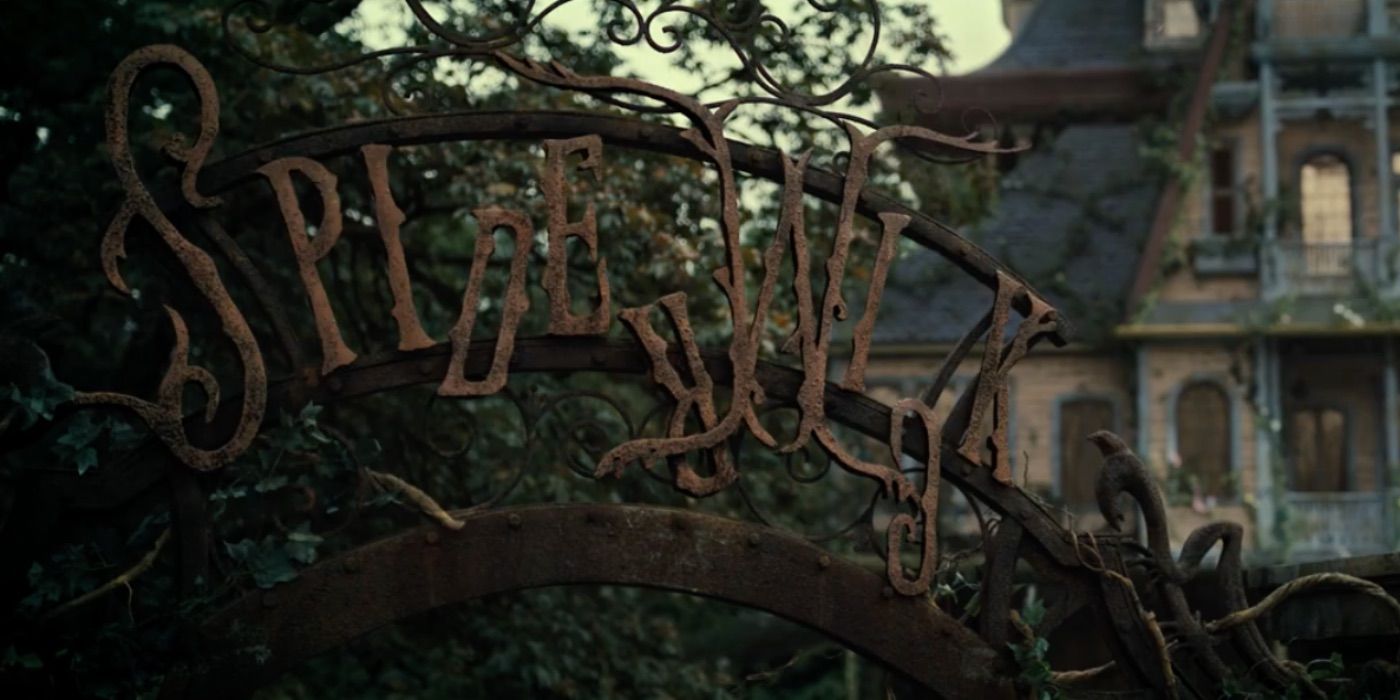 The gate of the Spiderwick Estate in The Spiderwick Chronicles