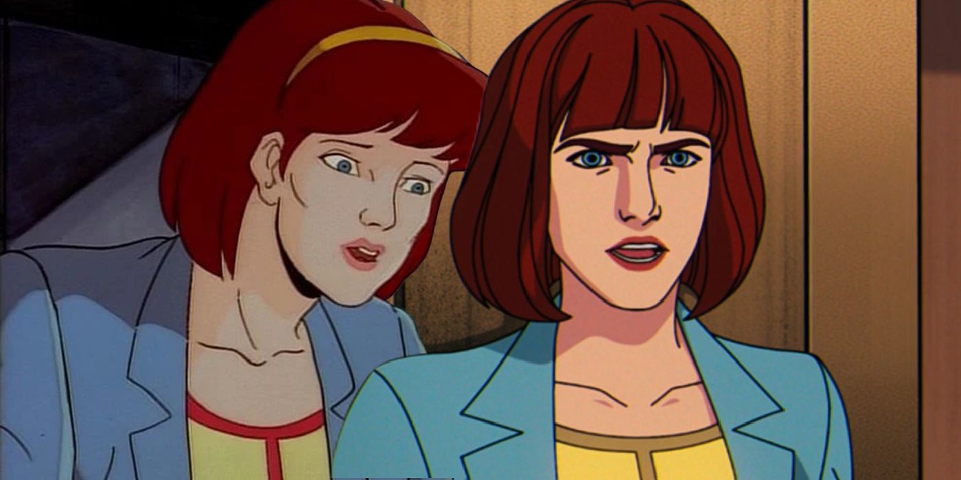 Split image of Moira MacTaggert from X-Men Animated Series and X-Men '97