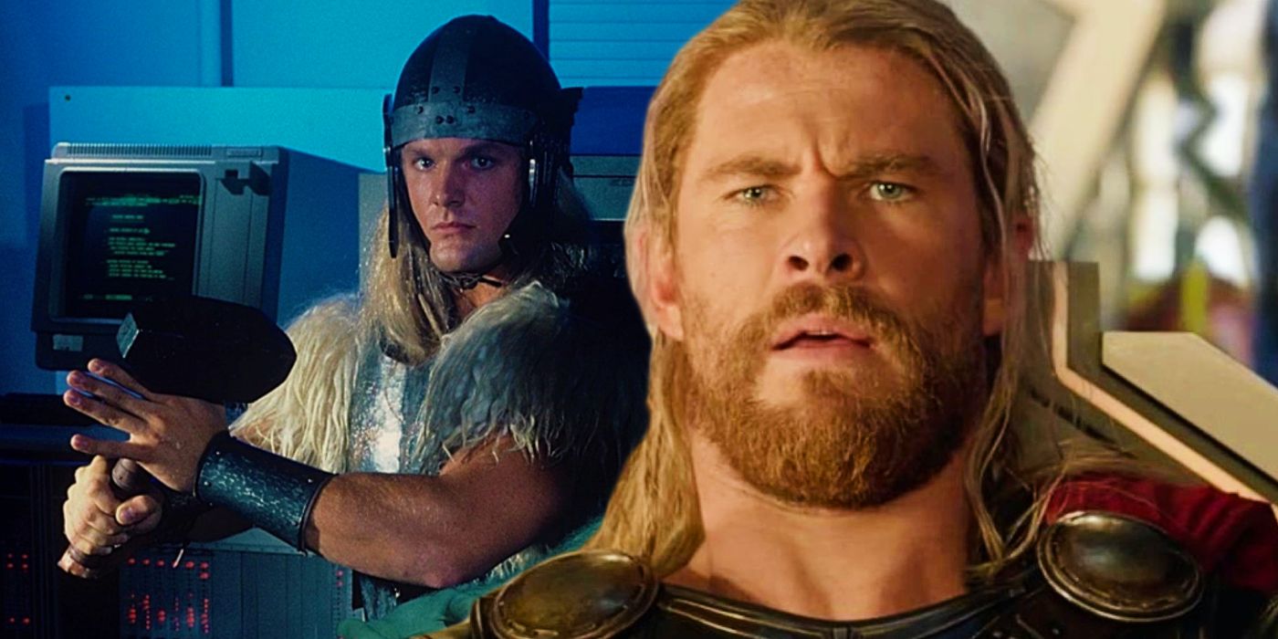 Split image of Thor In The Incredible Hulk Returns and MCU Thor looking confused in Thor 4