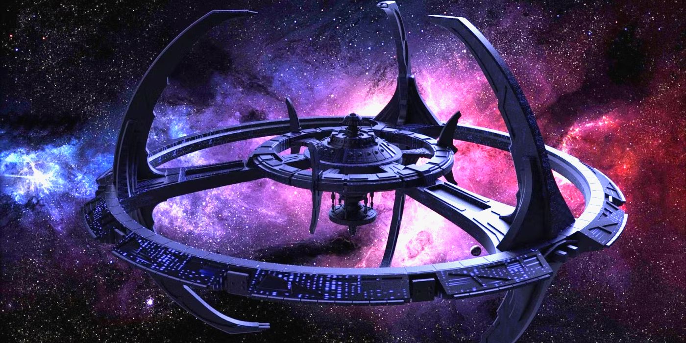 Star Trek Deep Space Nine space station set in deep space