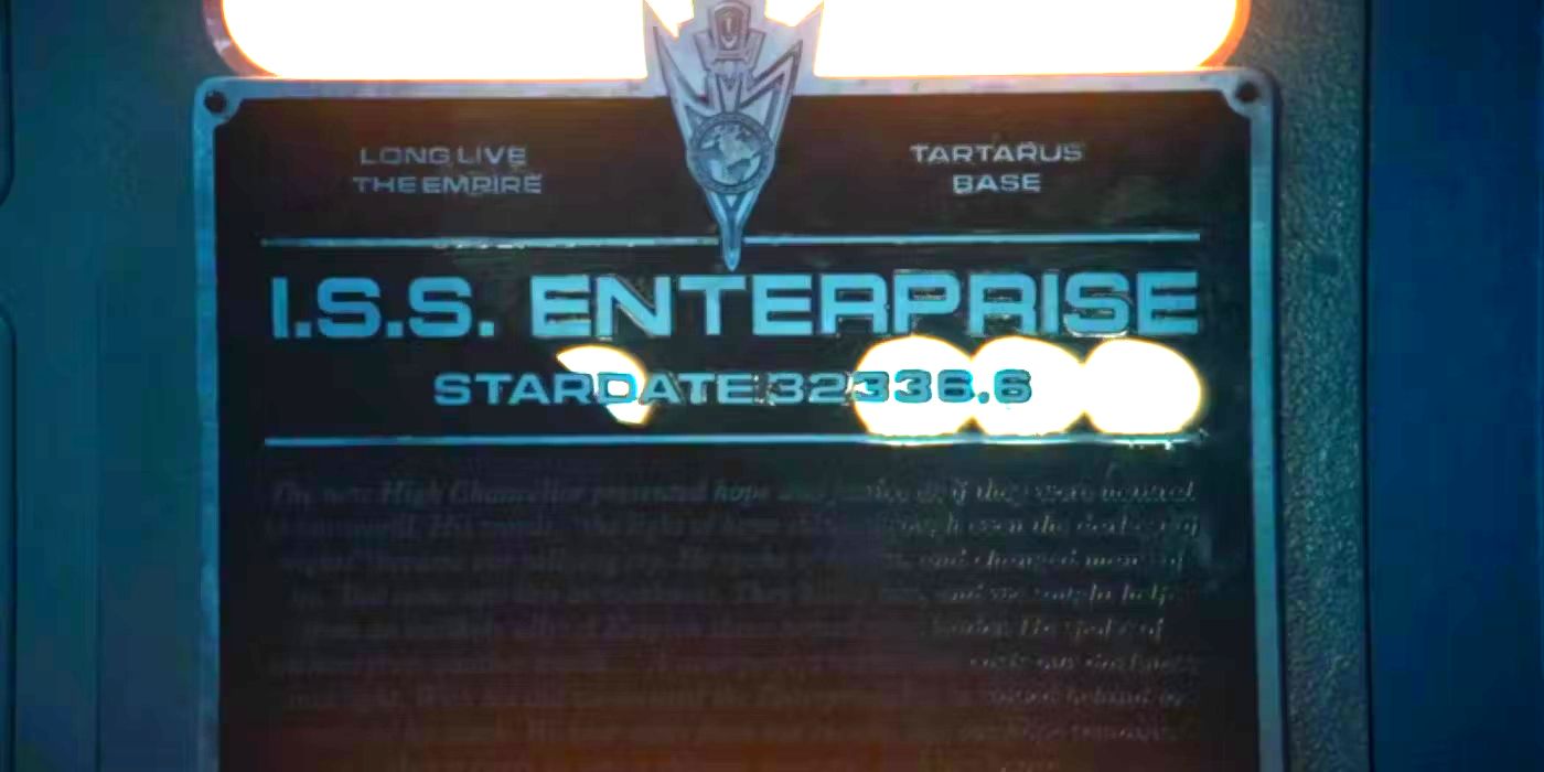 Star Trek Mirror Universe Enterprise Plaque