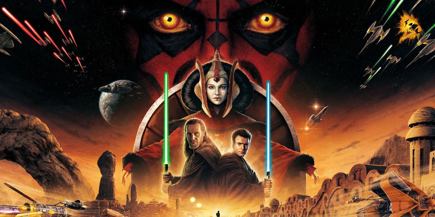 Star Wars The Phantom Menace 25th Anniversary Poster