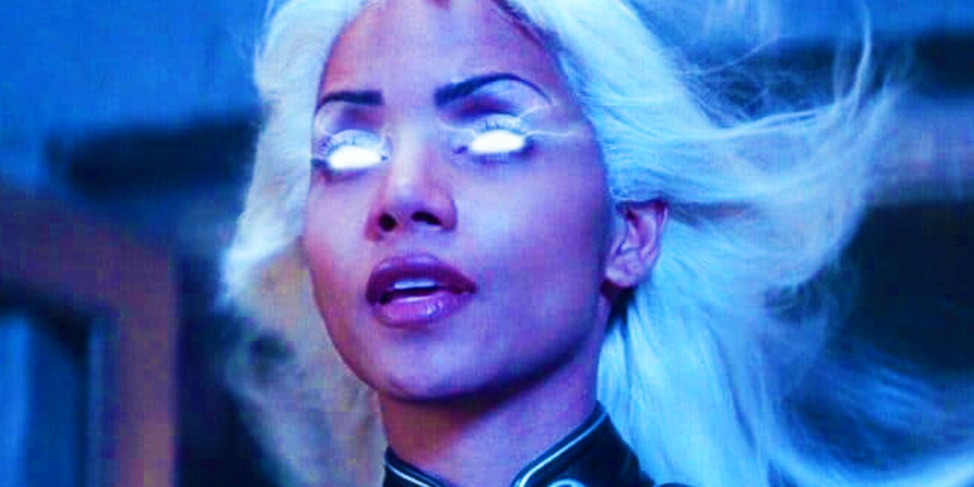 Storm with glowing eyes in X-Men