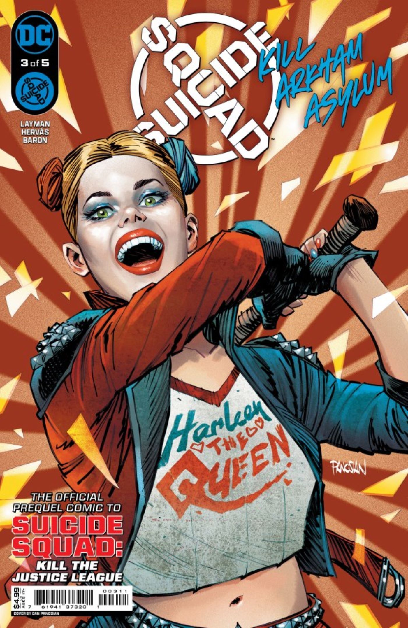 Suicide Squad Kill Arkham Asylum #3 cover featuring Harley Quinn
