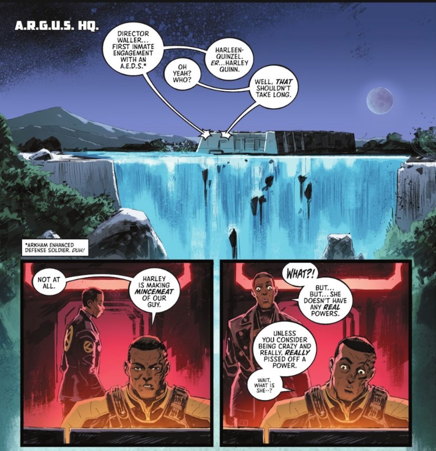 Esquadrão Suicida Kill Arkham Asylum #3 com Rick Flag e Amanda Waller