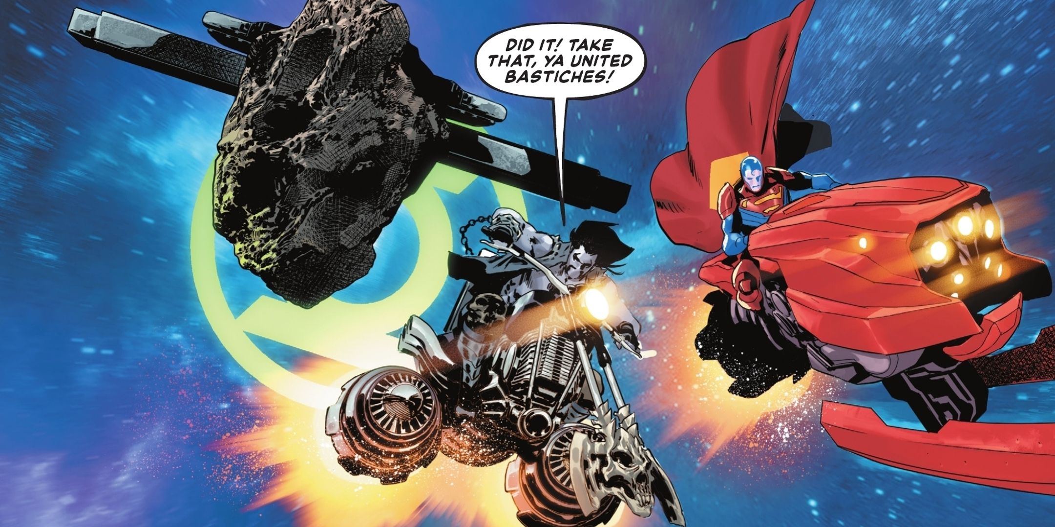 Superman e Lobo escapam da quarentena dos planetas unidos DC