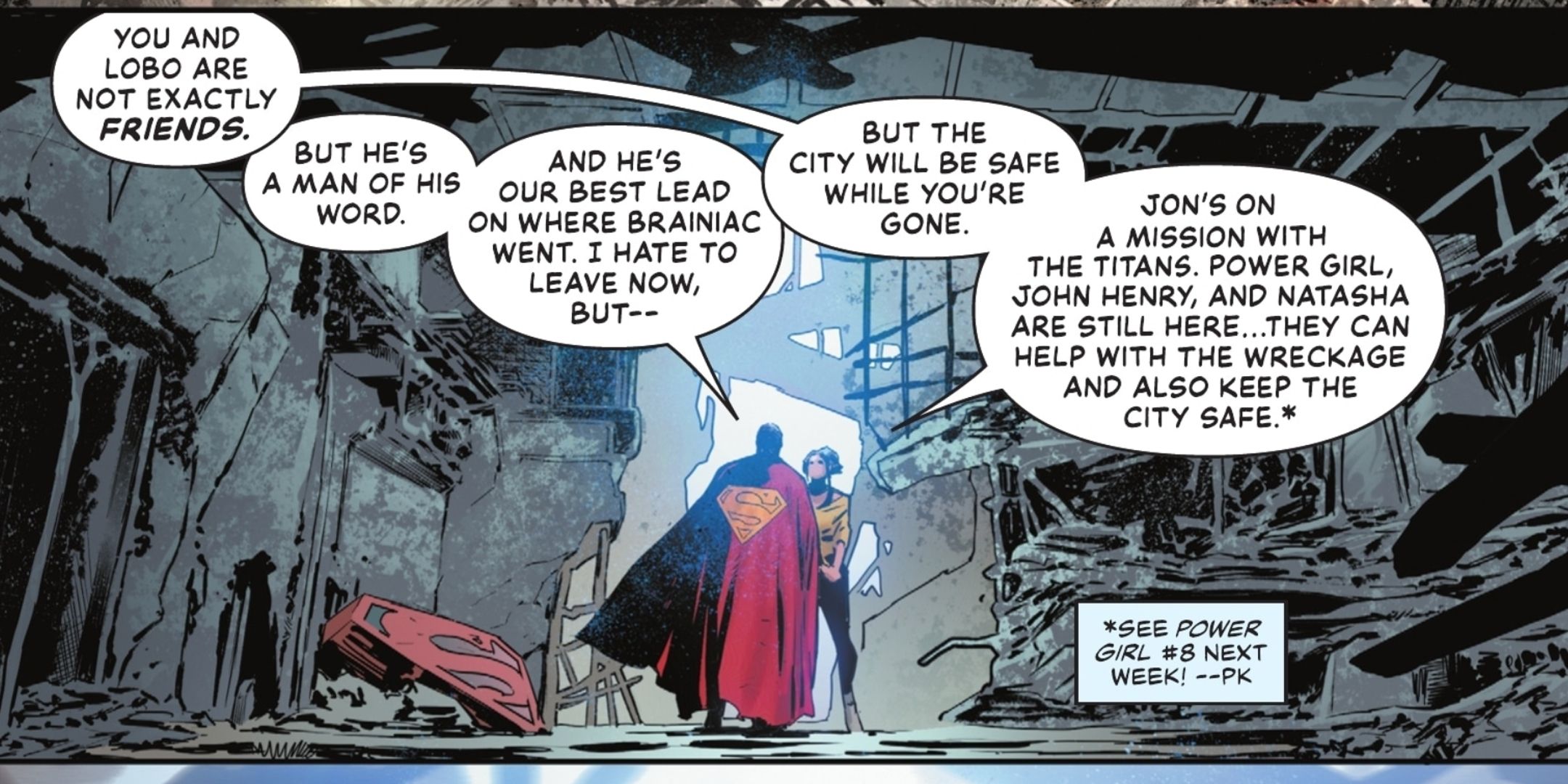 Superman esclarece que Jon está com os Titãs DC
