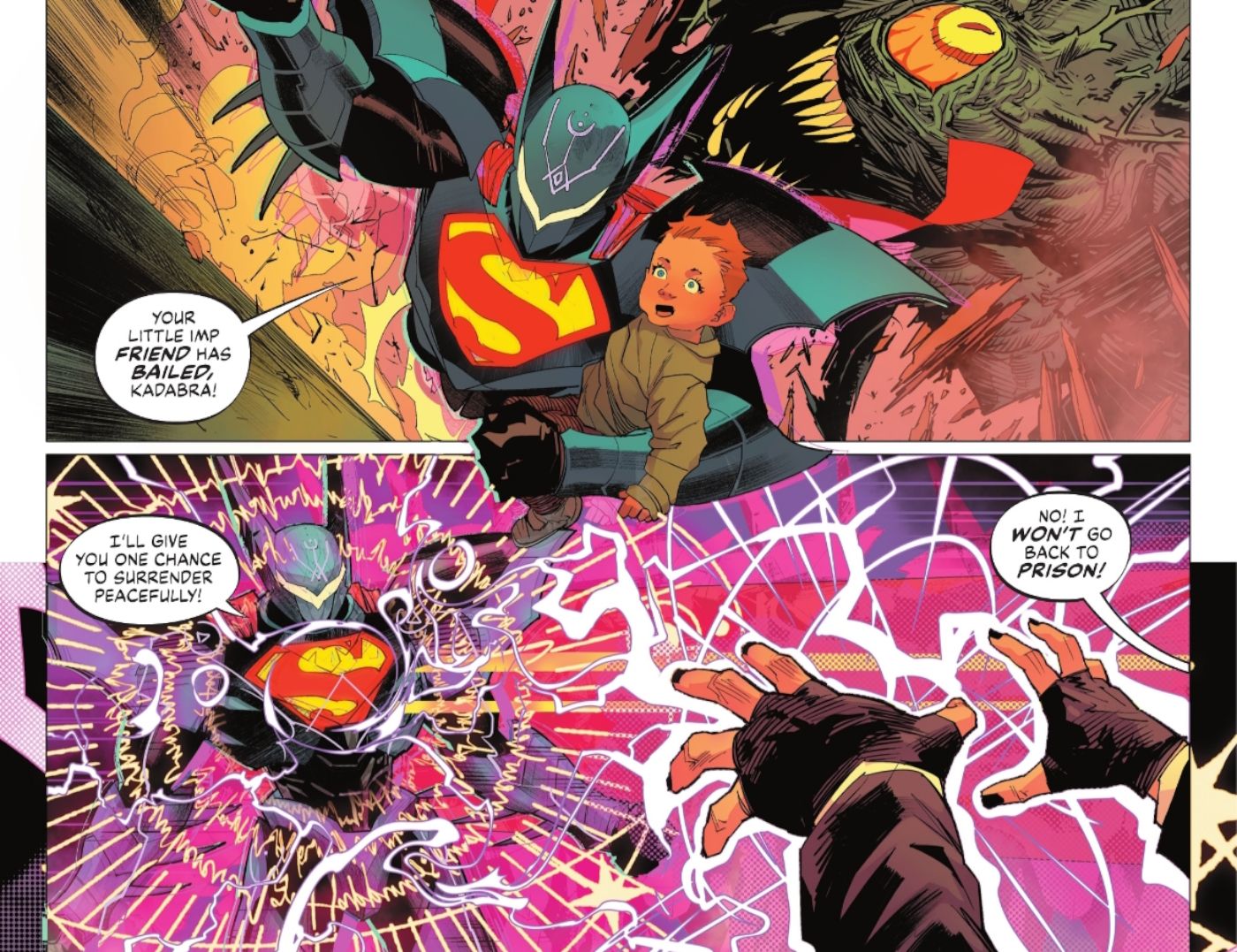 Superman é completamente imune à magia graças ao seu Batsuit