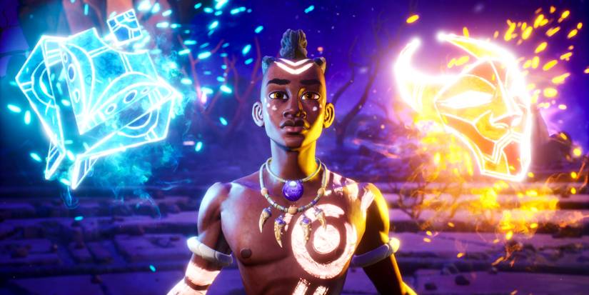 Zau from Tales of Kenzera with his two masks