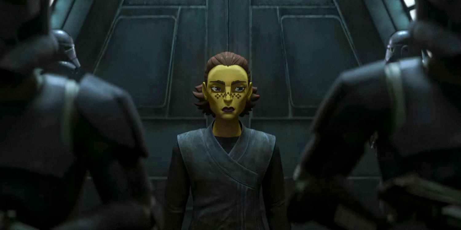 Barriss Offee escoltada por soldados clones no trailer de Tales of the Empire