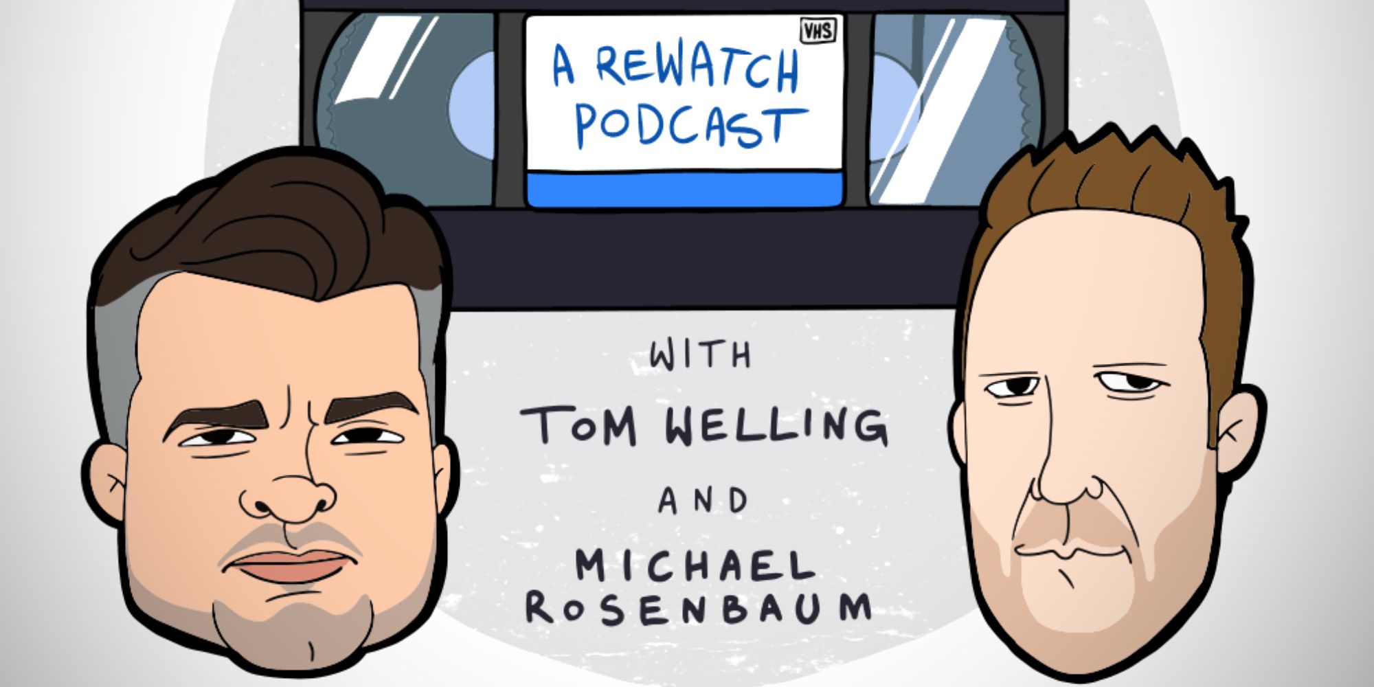 TalkVille Podcast's Tom Welling and Michael Rosenbaum Caricatures