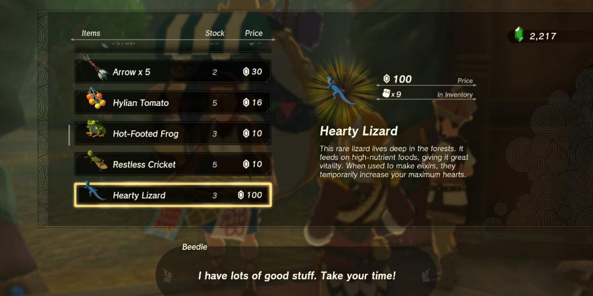 How To Farm Hearty Lizard In Zelda: TOTK