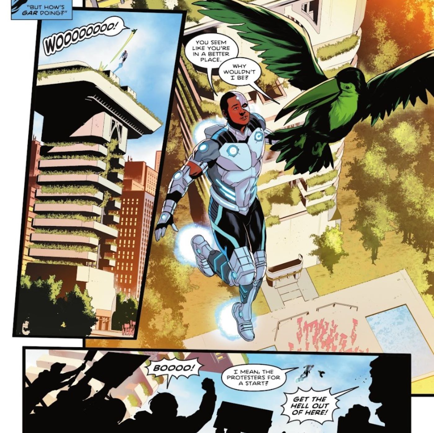 Teen Titans #10 com Tucan Beast Boy e Cyborg 