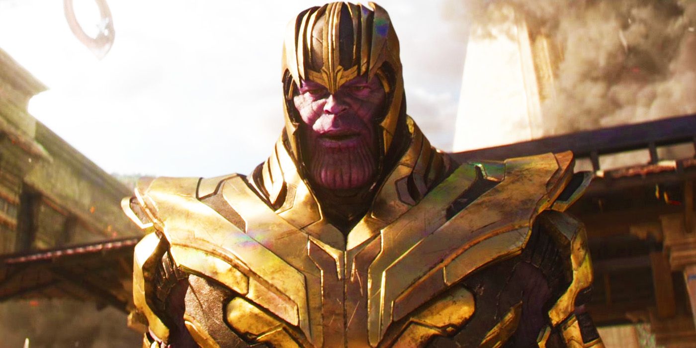 Thanos meeting Gamora in Avengers Infinity War