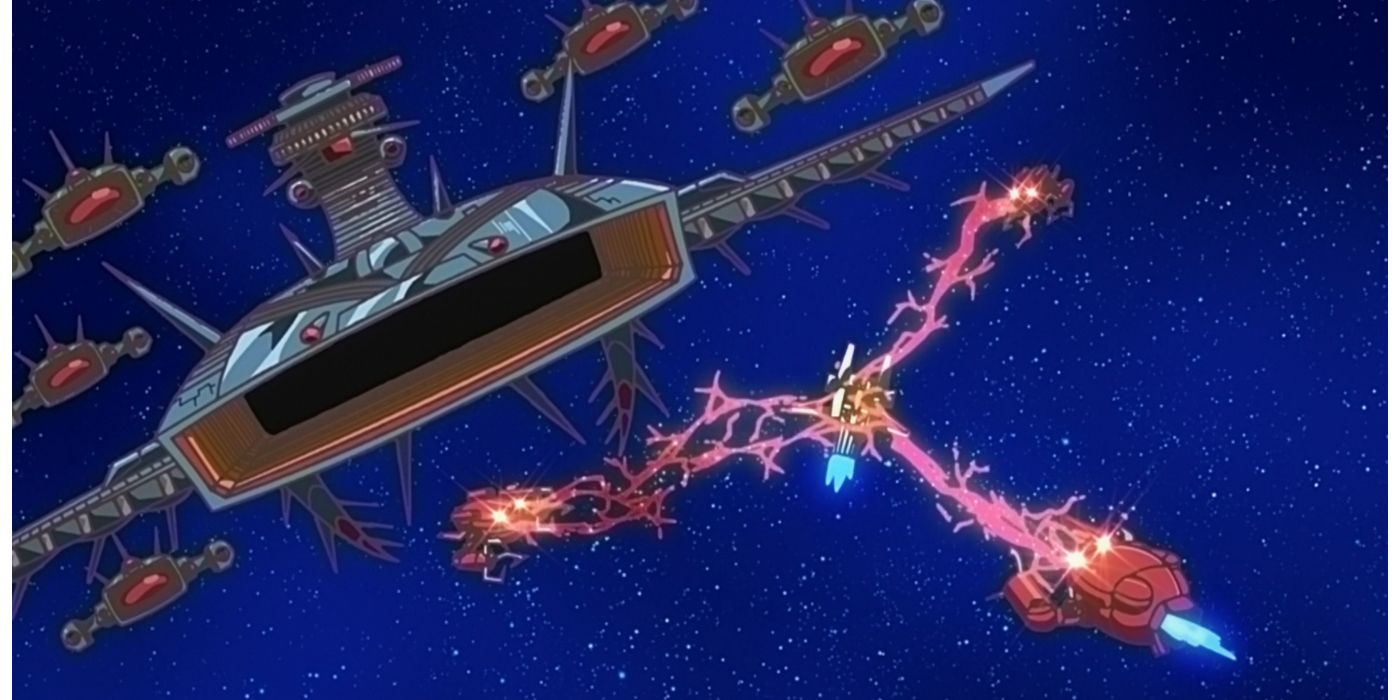 The 1980s style anime sci-fi opening in Astro Note