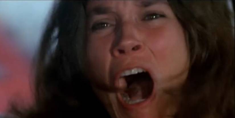 Barbara Hershey as Carla Moran screaming in The Entity (1982) 