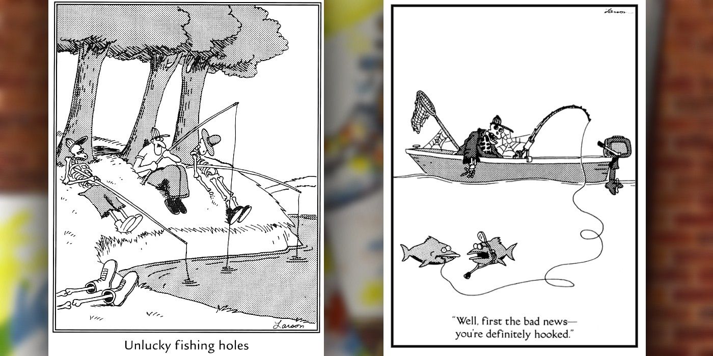 10 Funniest Far Side Comics That Prove It’s Obsessed with Fishing (and Death)