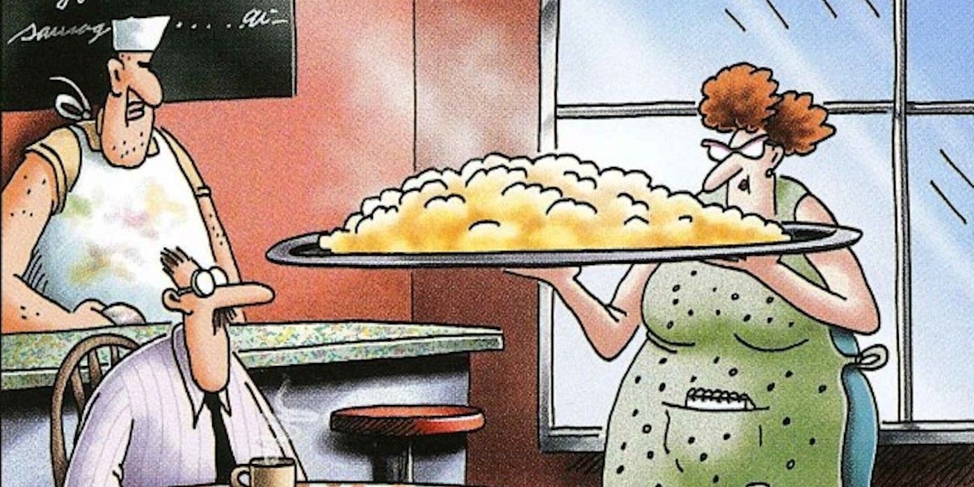 The Far Side food comics featured