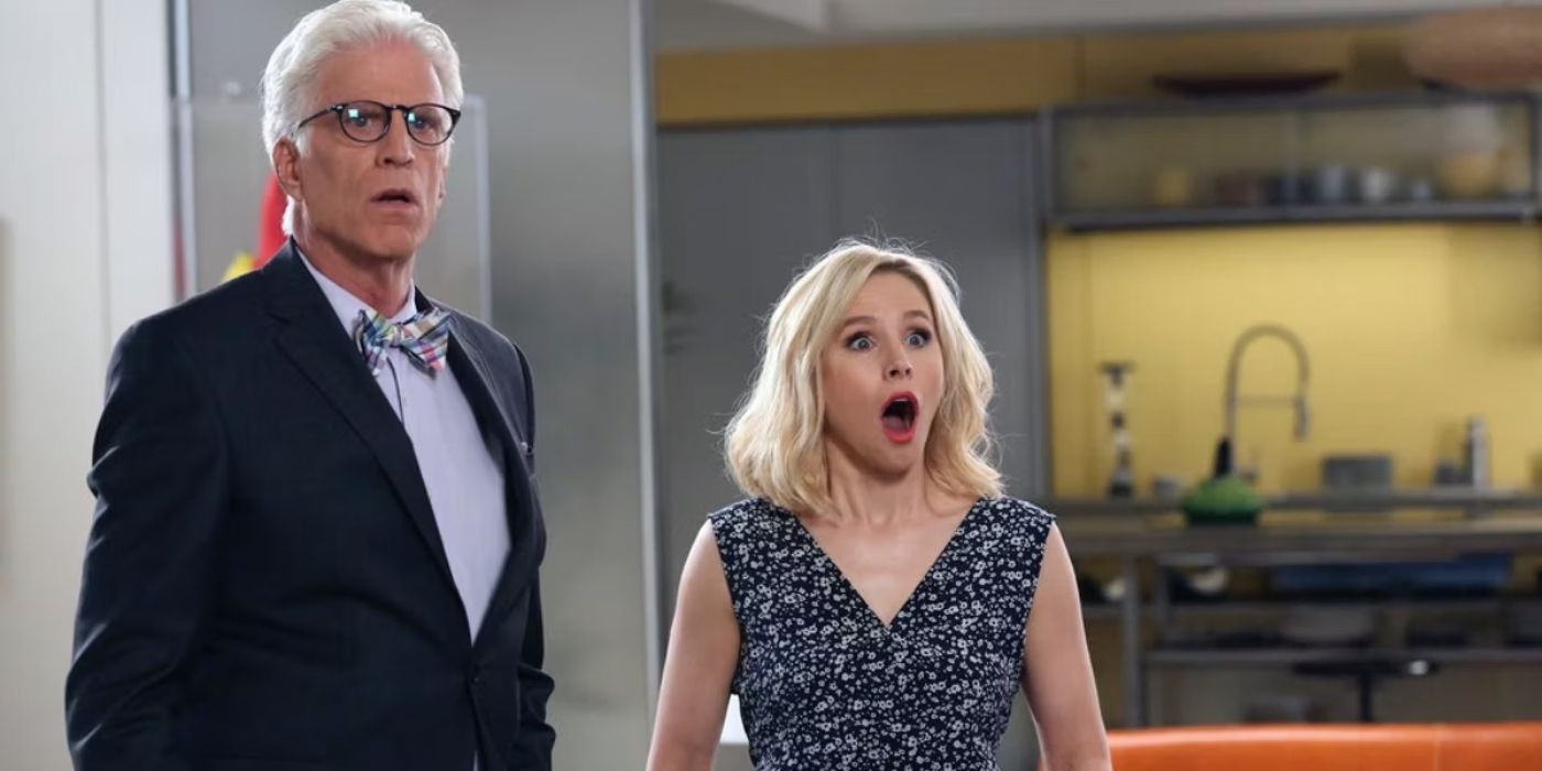 Eleanor and Michael in The Good Place season 1 finale