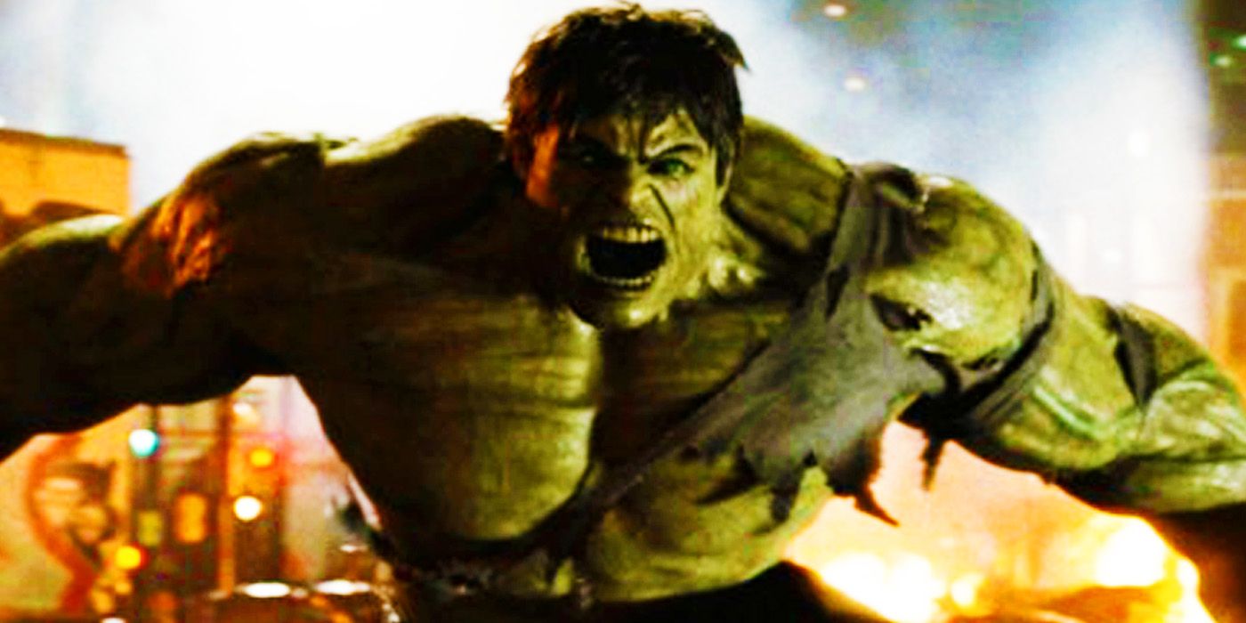 The Hulk yelling in The Incredible Hulk