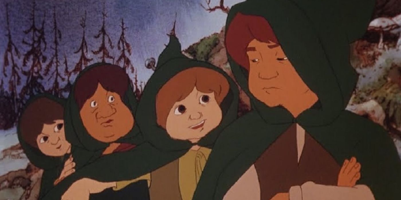 The Lord Of The Rings Hobbits in the 1978 animated movie