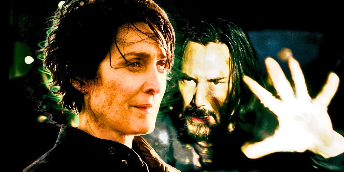 The Matrix Resurrections Keanu Reeves and Carrie-Anne Moss