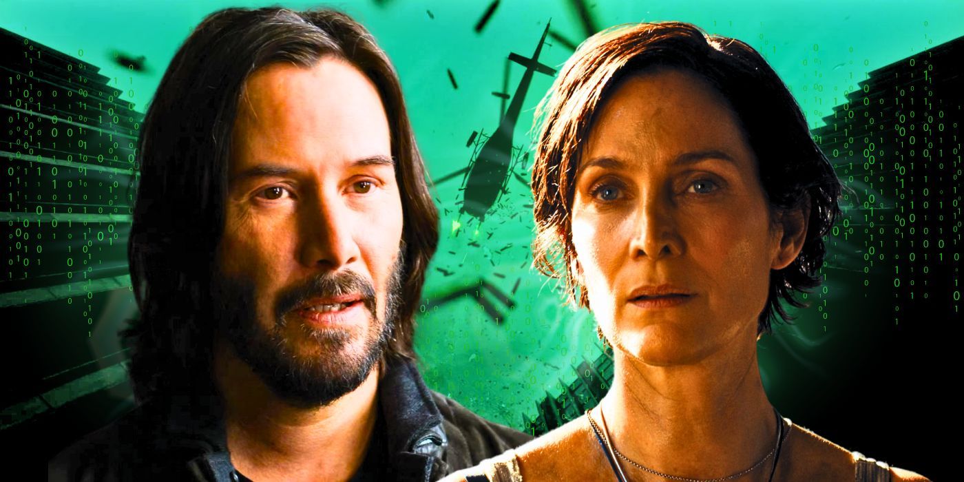 The Matrix Resurrections Keanu Reeves Neo Carrie Anne Moss Trinity