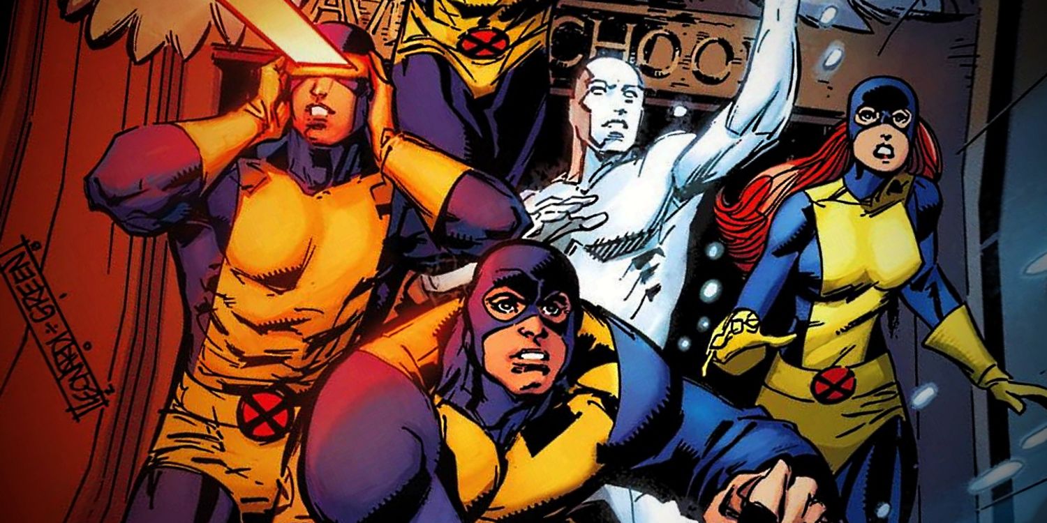 The Original Founding X-Men Team in Marvel Comics Art