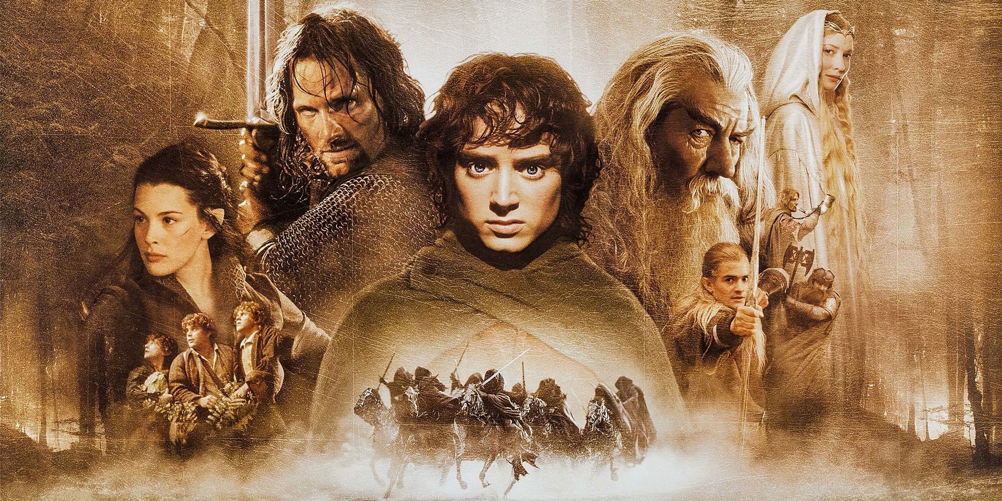 The poster for The Lord of the Rings The Fellowship of the Ring