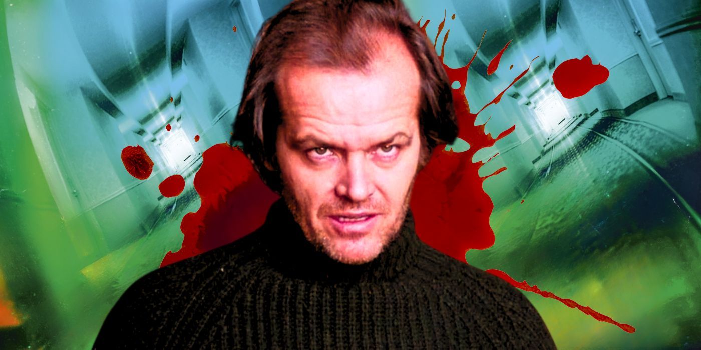 The Shining Jack Nicholson as Jack Torrance with the Overlook's hallway in the background
