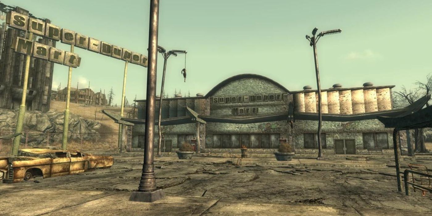 The Super Duper Mart and lot in Fallout 3