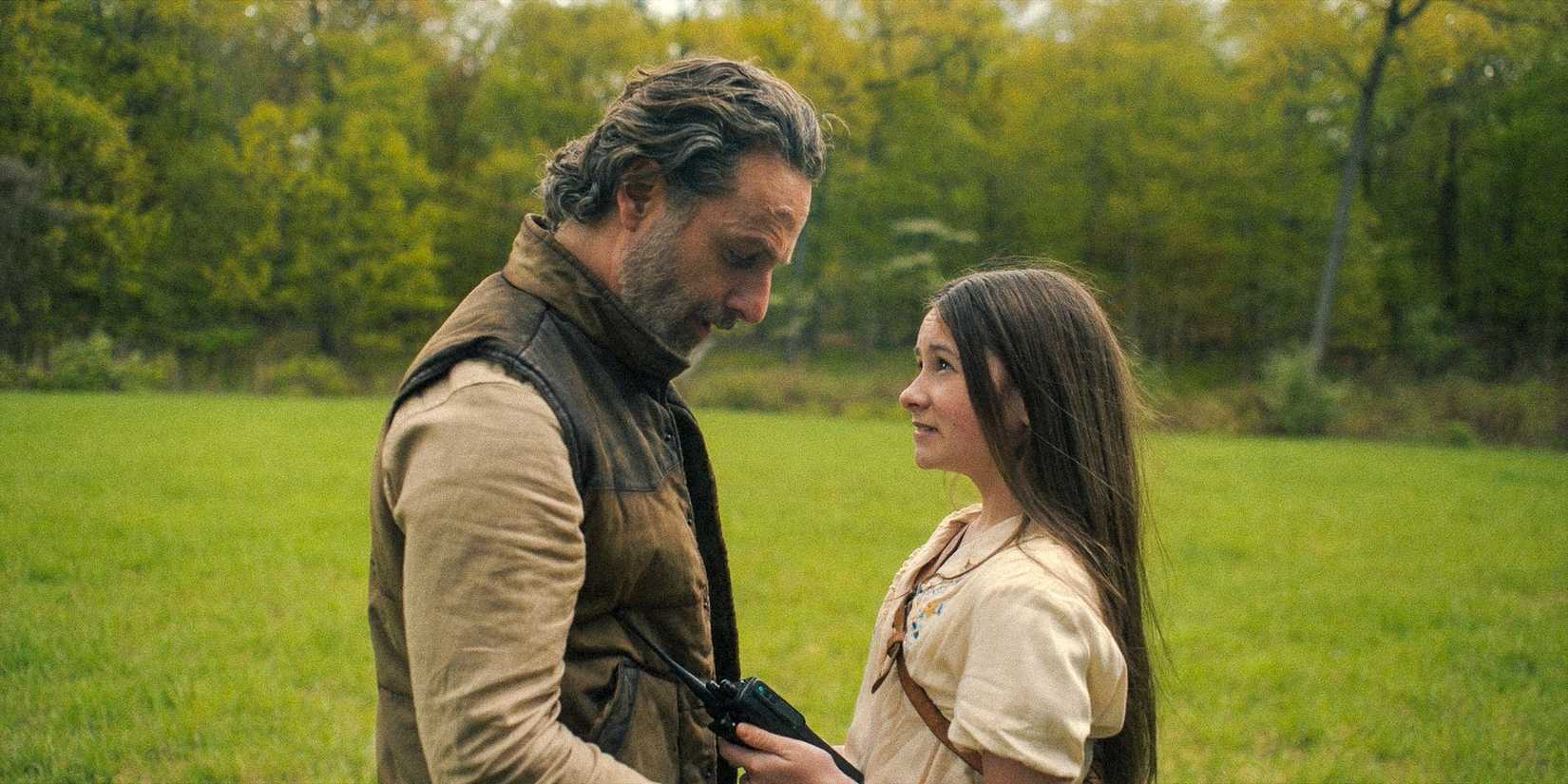 Rick Grimes reunited with his daughter in The Walking Dead: The Ones Who Live.