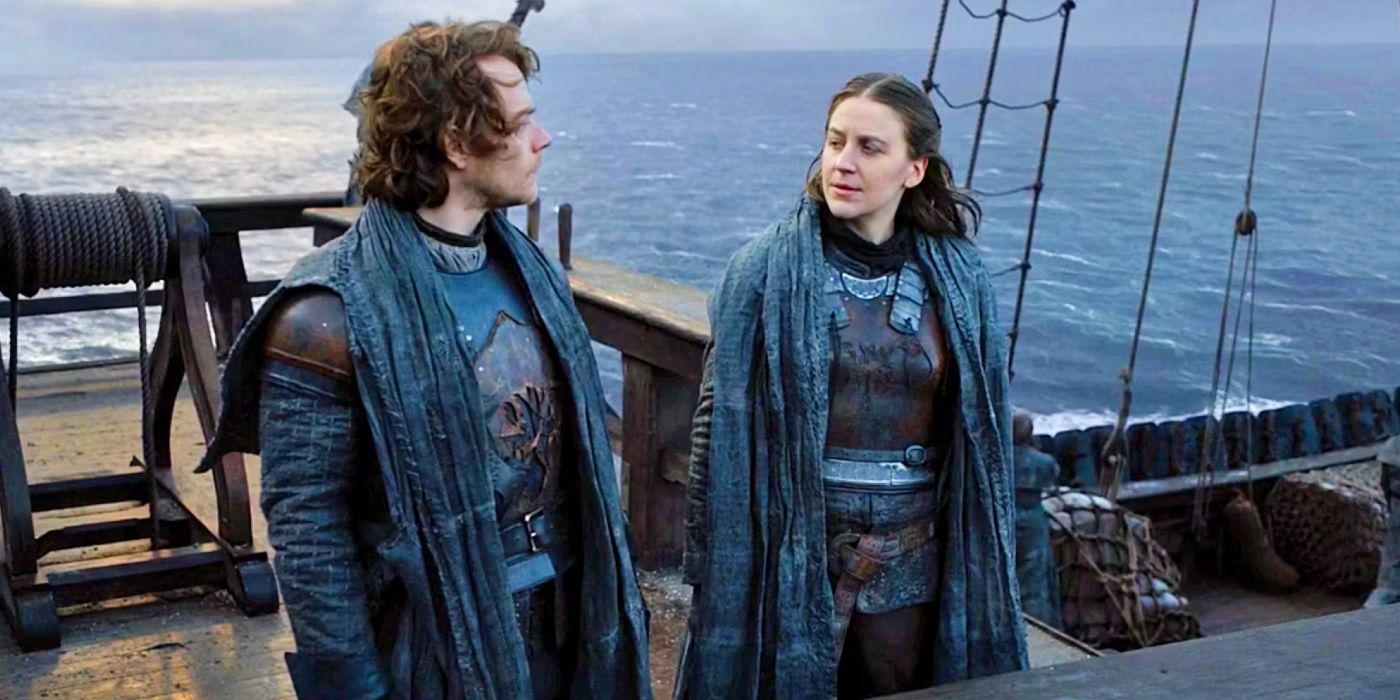 Theon and Yara aboard a ship in Game of Thrones