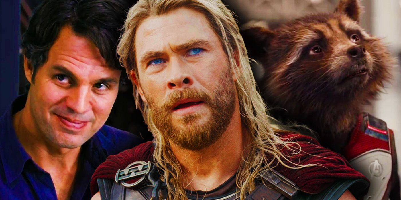 Thor, Bruce Banner and Rocket as troubled heroes in the MCU