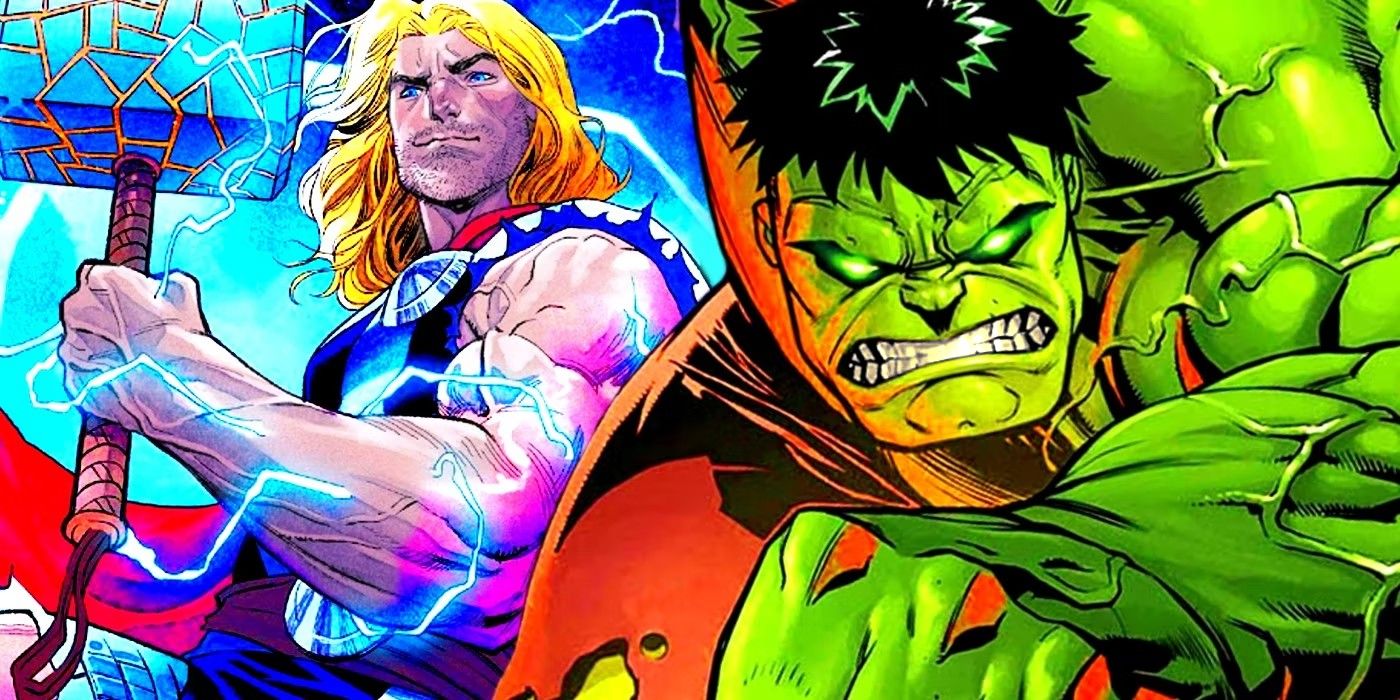 thor vs hulk image asking who is stronger, hulk vs thor art