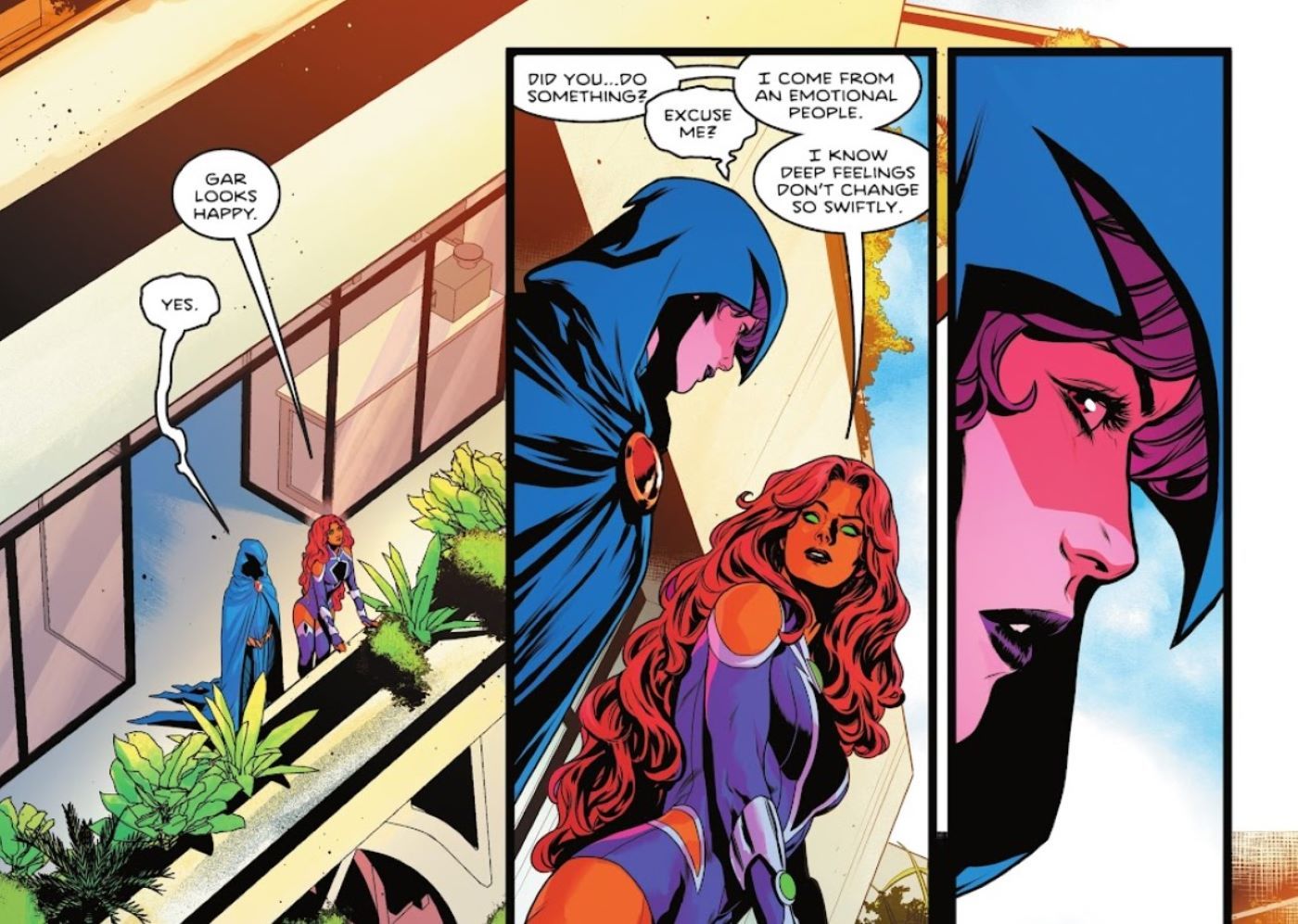 Titans #10 featuring Starfire and Raven 