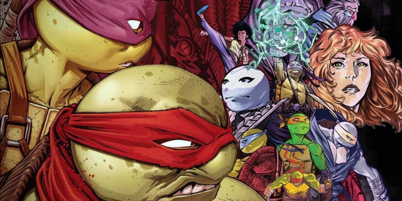 السلاحف على مستوى الشارع مقابل الجانب الكوني لـ TMNT.
