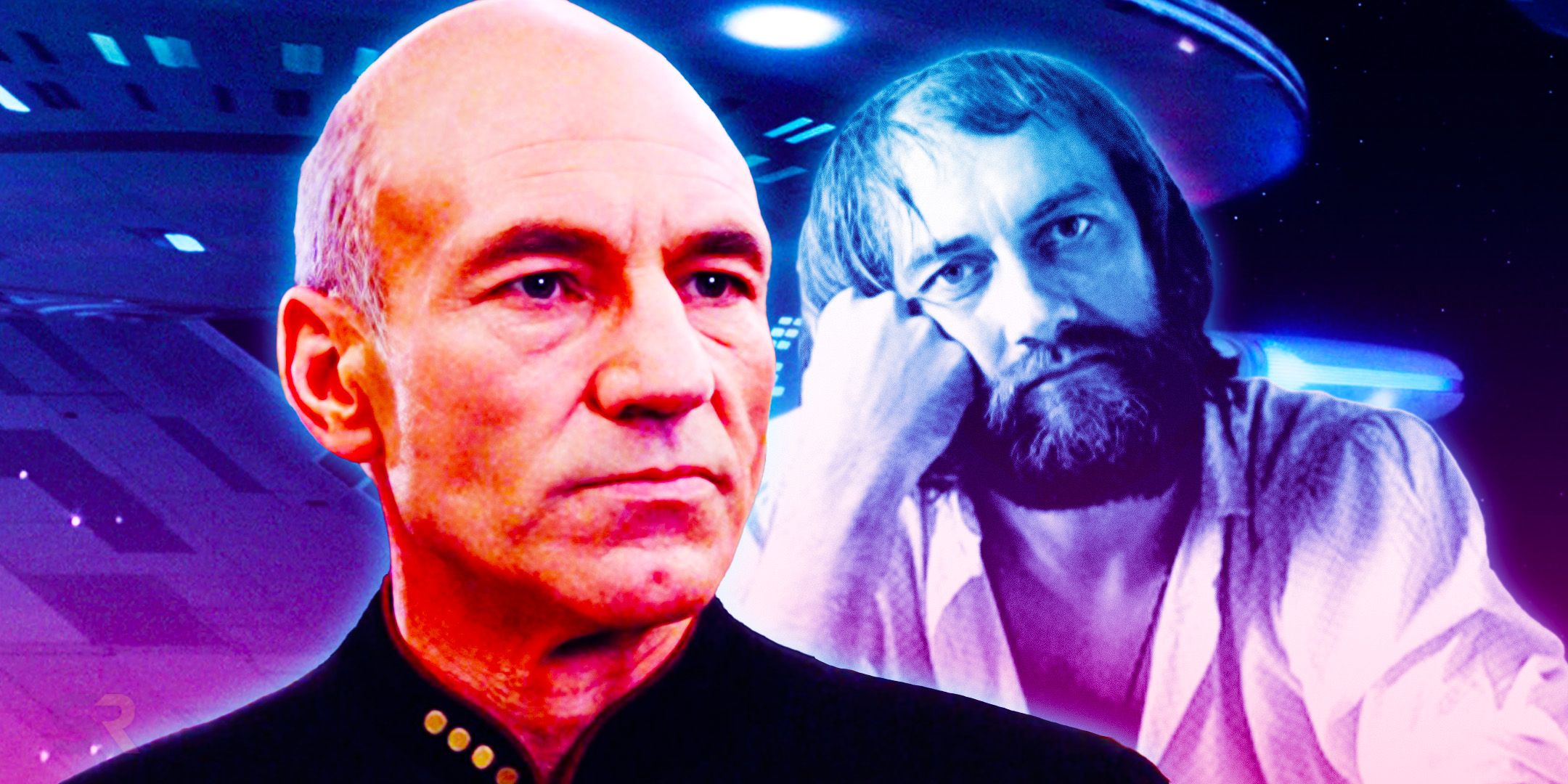 Captain Jean-Luc Picard from Star Trek TNG & Mick Fleetwood